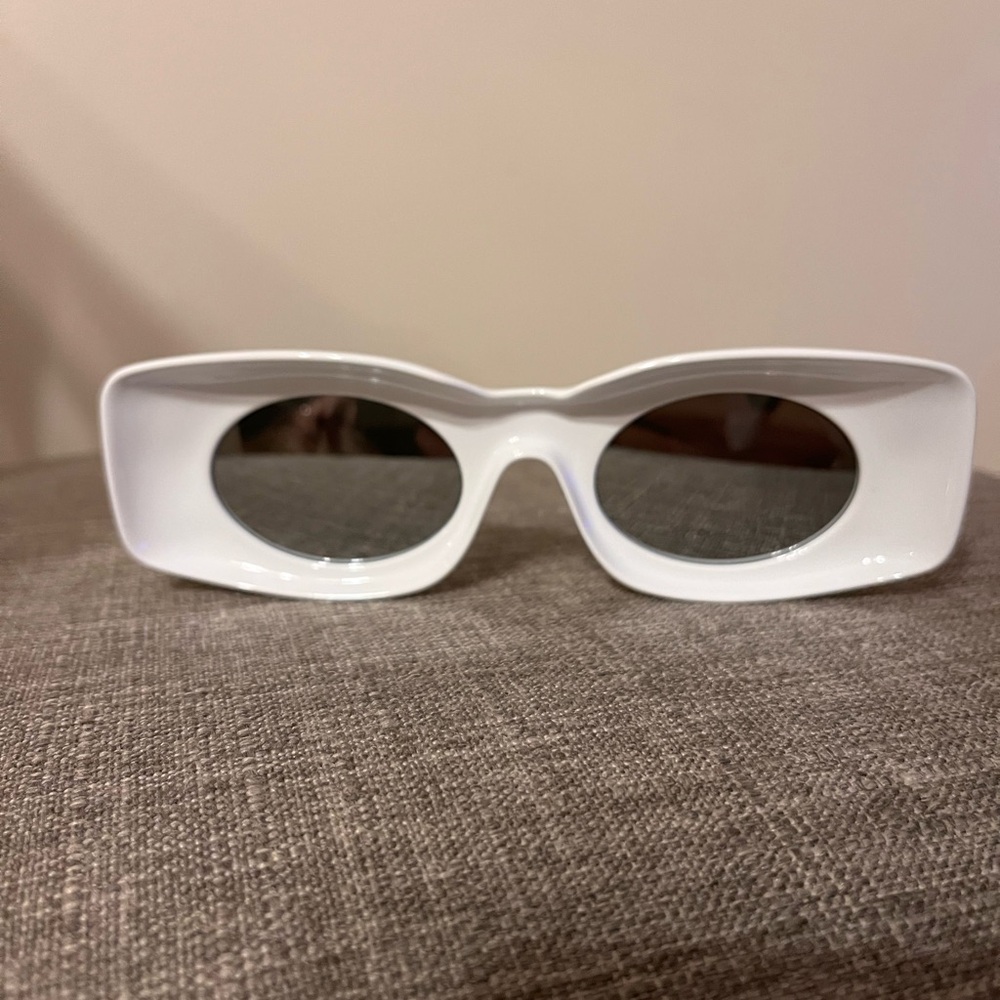 Loewe White Rectangular Sunglasses - image 2